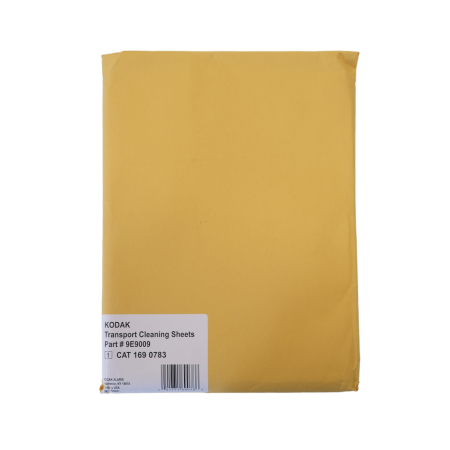 Transport path cleaning sheets.  
